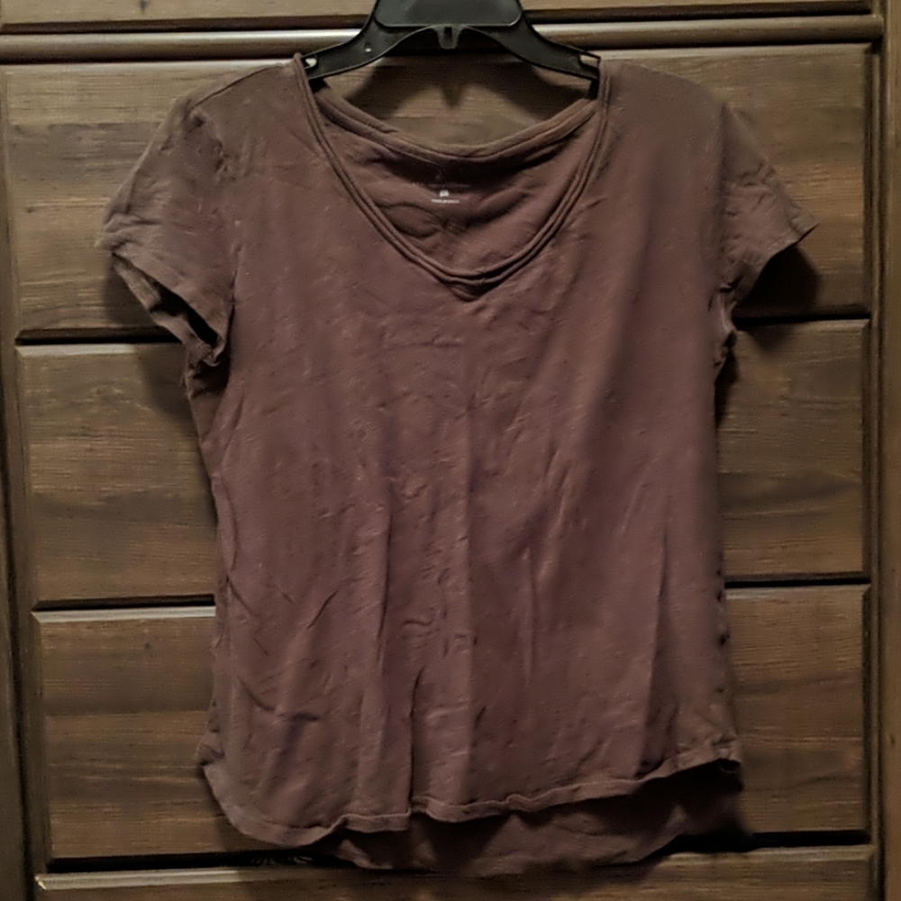 New York and Company Dark Green V-Neck